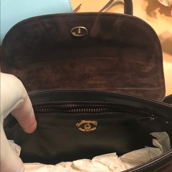 Suede brown Dellaporta purse - Picture 2 of 4